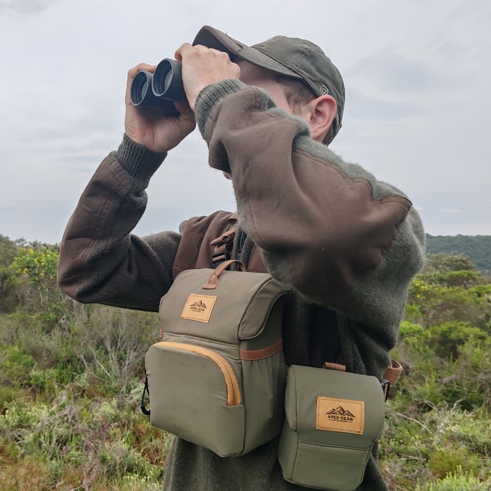 Bino and range finder combo front view